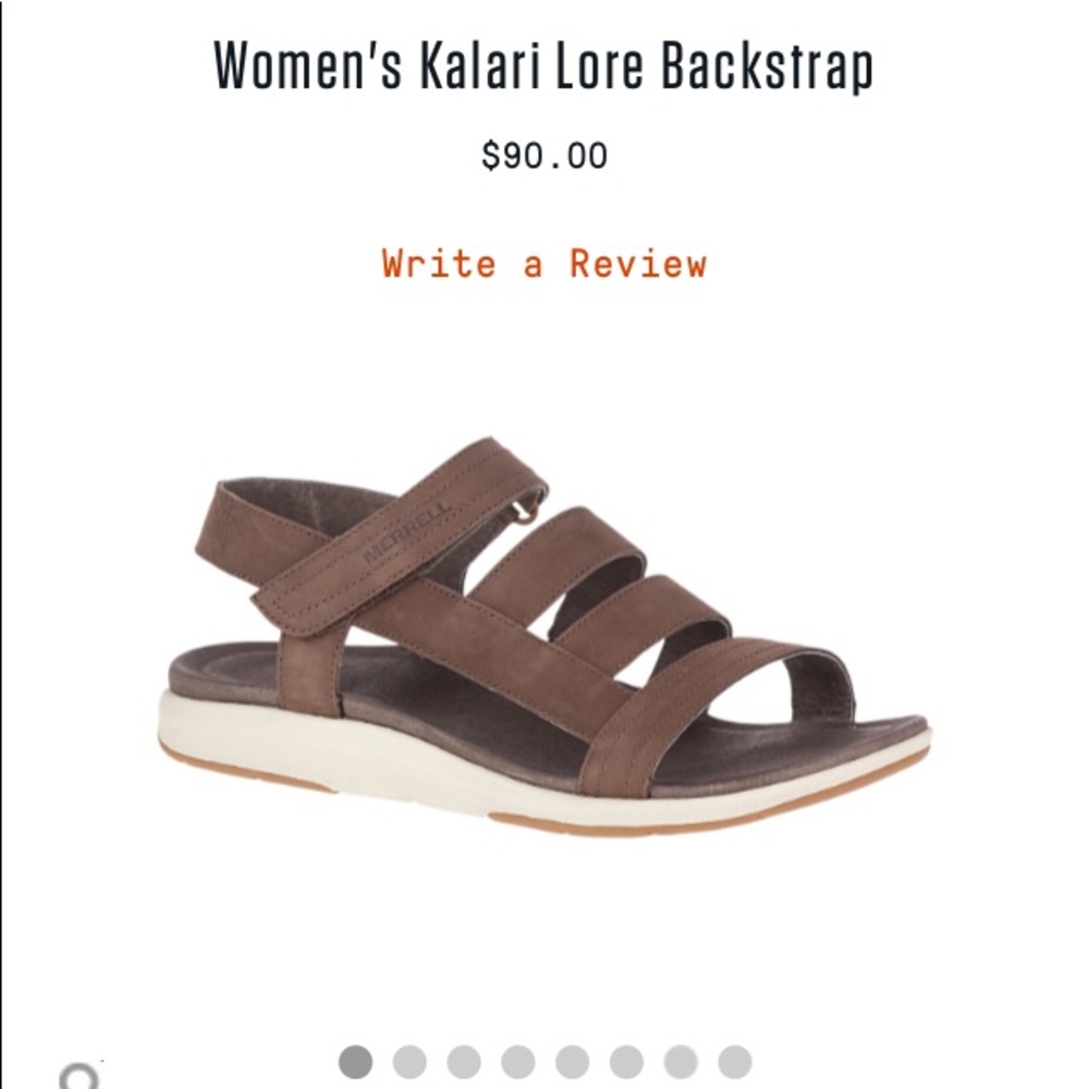 Merrell Kalari Sandals New Bracken Leather Sz 11 - Picture 7 of 8